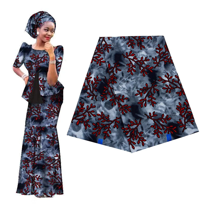 Хлопок Анкара Африканский батик с принтами настоящий воск с фабрики ткань tissu материал для вечернего платья лучшее качество Африка pagne 6 ярдов