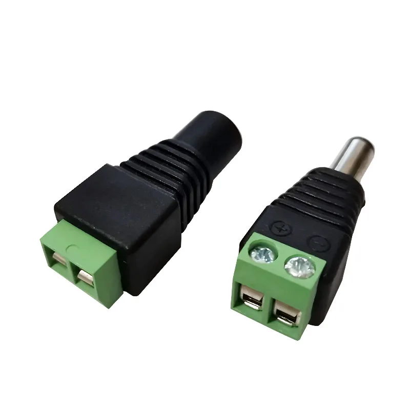 10 пар(20шт) Коаксиальный Cat5 к BNC DC Штекерный соединитель питания 5,5x2,1 мм гнездовой разъем переменного тока Переходник Av BNC UTP для камеры видеонаблюдения