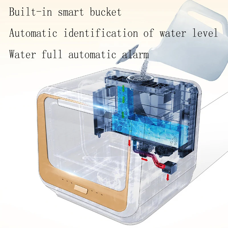 Интеллектуальная Автоматическая Посудомоечная машина домашняя настольная установка мини маленькая дезинфекционная посудомоечная машина