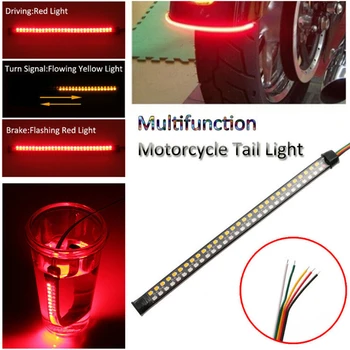 

Red+Yellow Strip Lights DRL Waterproof Anti-corrosion Motorcycle Replacement