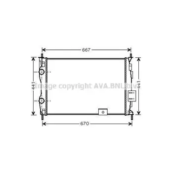 

Cooling radiator for Nissan Qashqai manual transmission 2.0 07 AVA QUALI