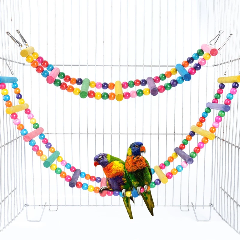 Ave juguete pájaros pequeños y grandes, juguetes de Agapornis para periquitos, Agaponis, accesorios para percha, percha, escaleras, juguete de columpio|Juguetes para pájaros| - AliExpress