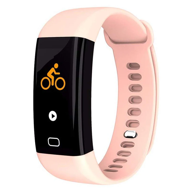 Розовый Умные женские часы, браслет с шагомером, Bluetooth, водонепроницаемые, напоминают леди, физиологические напоминания, Colck - Цвет: Розовый