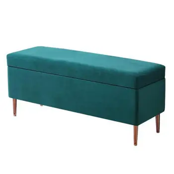 

Nordic Light Luxury Storage Shoe Stool Household Bed Foot Sofa Stool Rectangular Clothing Store Storage Stool Box