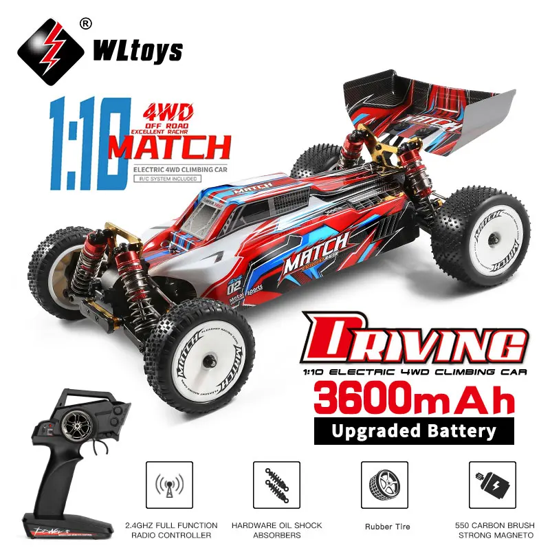 WLtoys 104001 124019 гоночный автомобиль 60 км/ч Металлическое шасси полноприводный