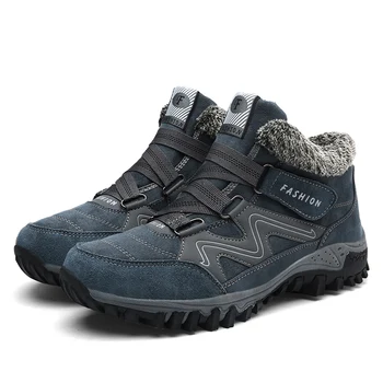

High Quality Genuine Leather Men Boots Winter Waterproof Ankle Boots Winter Boots Men Outdoor Working Snow Boots Men Shoes