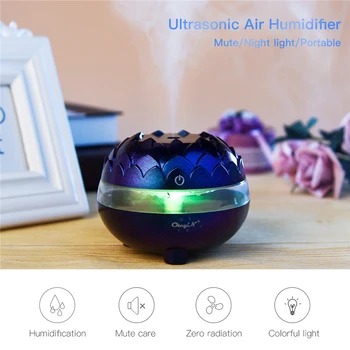 

220ML Air Humidifier Essential Oil Diffuser USB Ultrasonic Aromatherapy Diffuser 2 Modes Mist Maker LED D Night Lamp