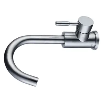 

1pcs Durable Smooth Simple Single Hole Stainless Steel Tap Kitchen Faucet Bathroom Tap for Home