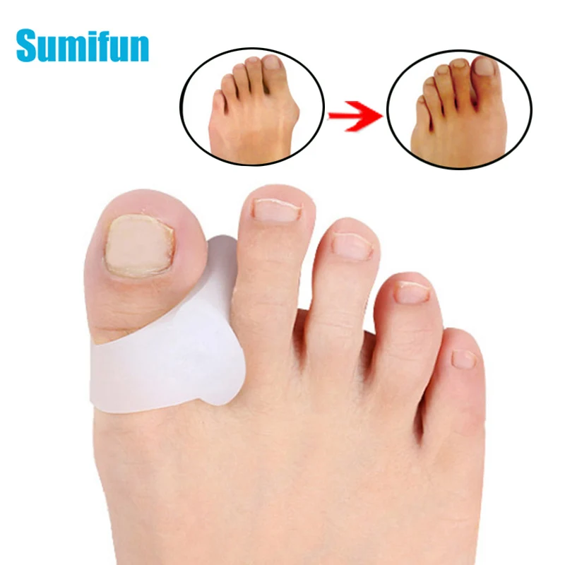 

12Pcs Big Toe Separator Bone Corrector Straightener Silicone Gel Foot Fingers Protector Bunion Adjuster Feet Pedicure Tool D2226