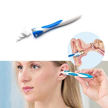 

Soft Flexible Ear Cleaning Cleaner Tool Spiral Ear Cleaner Removal Swabs Pick Remover Ears Care Tool Care Clean Ear-Pick