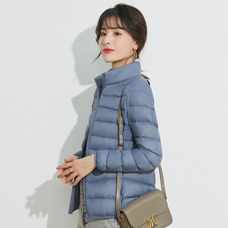 NewBang Matt Fabric Women's Duck Down Jacket Ultra Light Down Jacket Women Feather Jacket Women's Overcoat Windbreaker Coats