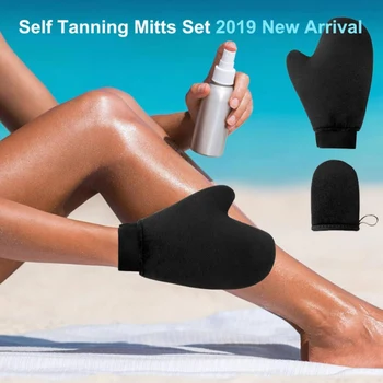 

Suncream Cream Lotion Mousse Spa Body Cleaning Glove Self Tanner High Quality Reusable Body Self Tan Applicator Tanning Gloves