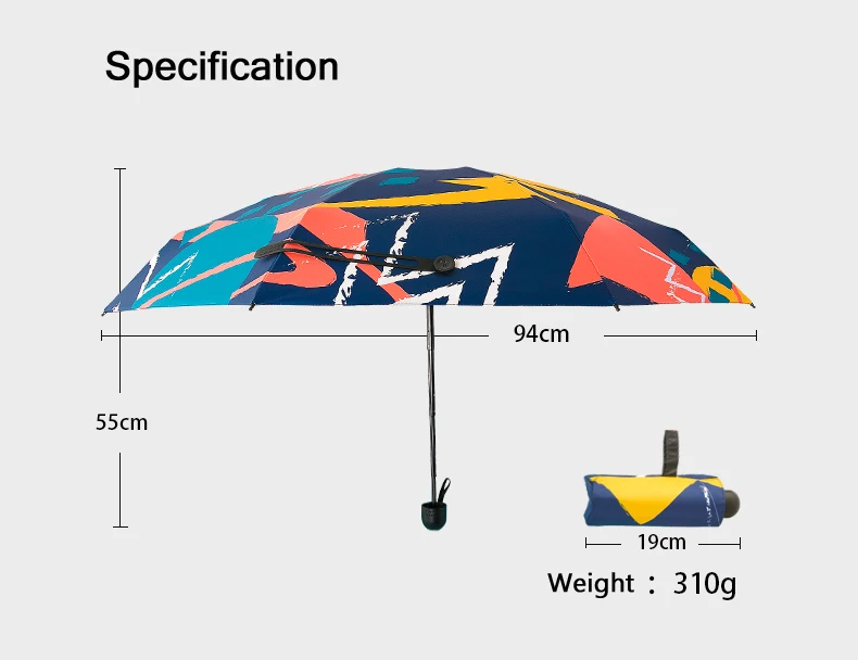 Новое поступление, мини-зонтик, детский ветрозащитный цветной карманный зонтик, дождевик для женщин, анти-УФ, защита от солнца, Защитный зонтик, 6 K, маленькие Зонты