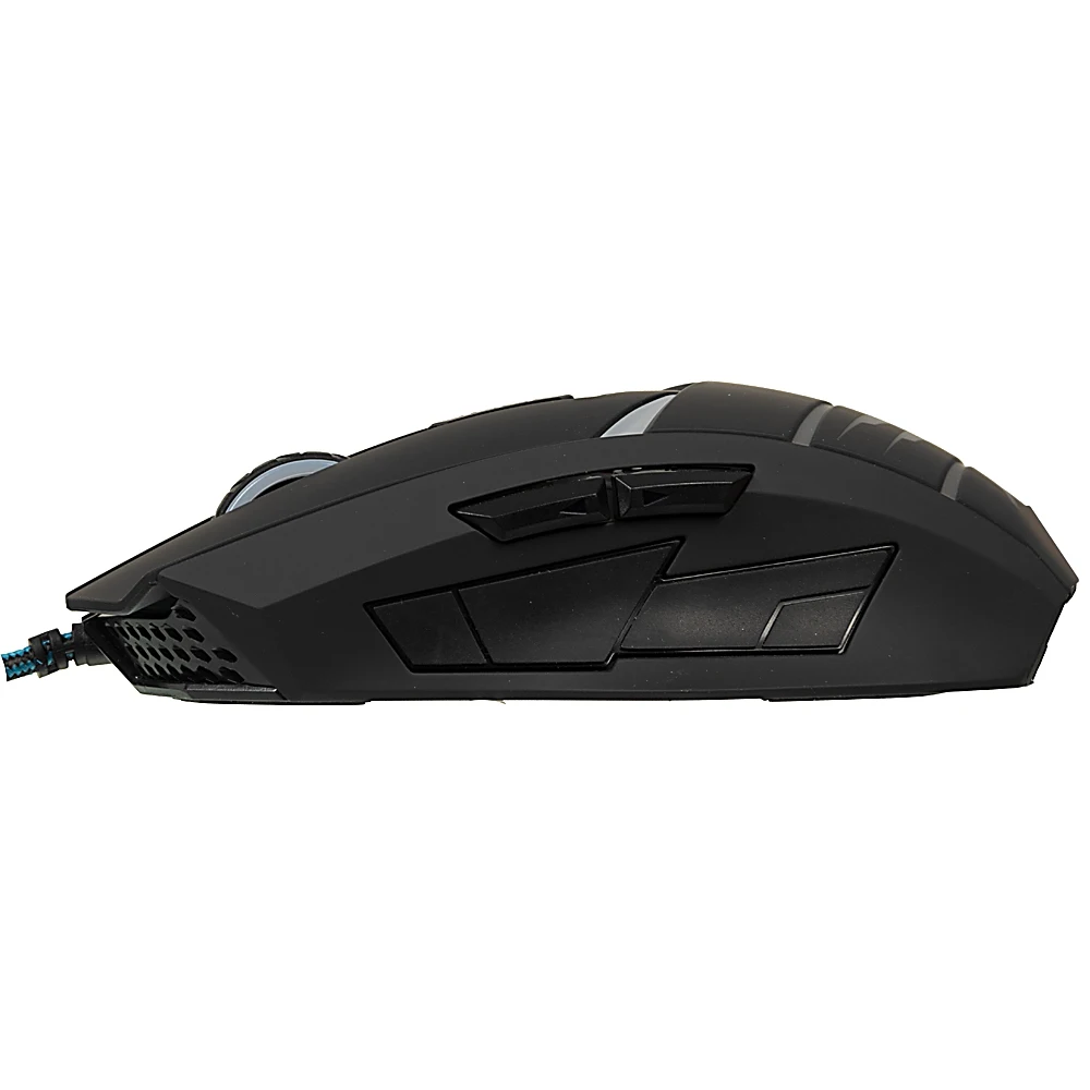 Мышь Oklick 745G LEGACY черный/голубой оптическая(2400dpi) USB игровая(6but