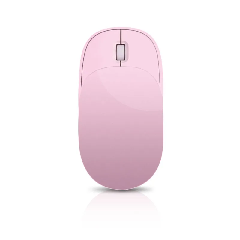 Pink Беспроводная мышь 1600 dpi 2,4G, беспроводная мышь Mause, простая Бесшумная эргономичная мышь, модная беспроводная мышь для офиса - Цвет: Pink
