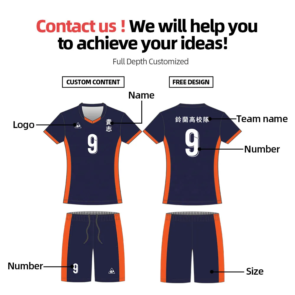 Volleyball jersey set hot sale products volleyball jersey sportswear 100%polyter quick dry volleyball uniforms for men