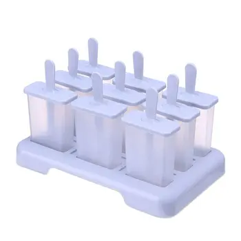 

9 Grid DIY Rectangular Ice Cream Molds Cool Freezing Tray Frozen Popsicle Maker