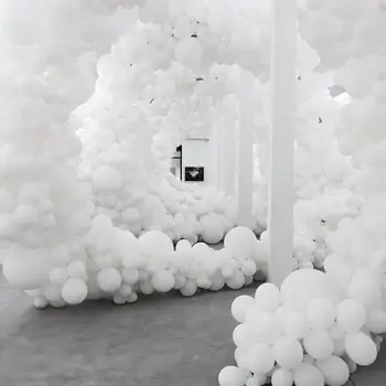 

5 "10" 12 "18" 36 " Matte White Balloons Round White Art Shape Wedding Birthday Decoration Party Helium Balloons