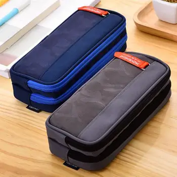 

Multi-layer Zipper Pencil Bag Cases Large Capacity Pen Bag Pencil Case Pen Holder Student Pen Pencil Storage Pouch Bag Pen Case