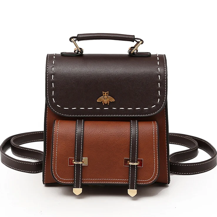 

Fashion Vintage Women Backpack 2019 Simple Preppy Style School Bags For Teenage Girls Pu Leather Mini Black Mochila Mujer