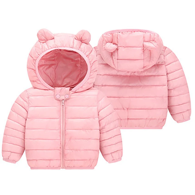 1 2 3 4 Years Baby Boys Girls Clothes Jackets Hooded Zipper Coat Autumn Winter Warm Fashion Outwear Jackets Children's Clothing 2