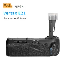 Pixel Battery Grip for Canon 6D Mark II DSLR Camera Double-section Shutter Equipped With Longitudinal Shutter Button