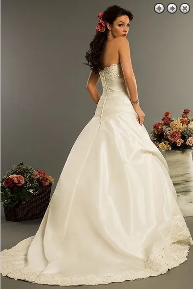 Vestido de noiva Casamento taffeta robe de mariage дизайн романтическое бальное длинное свадебное платье платья для матери невесты