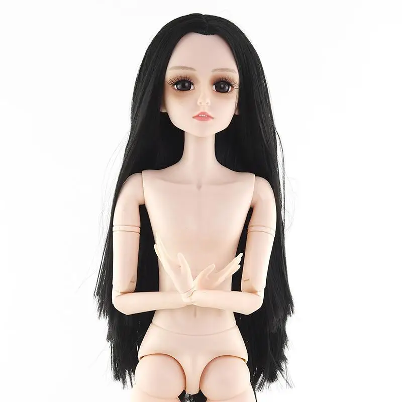 Горячая 60 см мужские BJD куклы 22 подвижные суставы большая кукла игрушка 3D Глаза DIY Макияж мужской голый обнаженный мальчик кукла Принц для девочек подарок - Цвет: B Doll with head