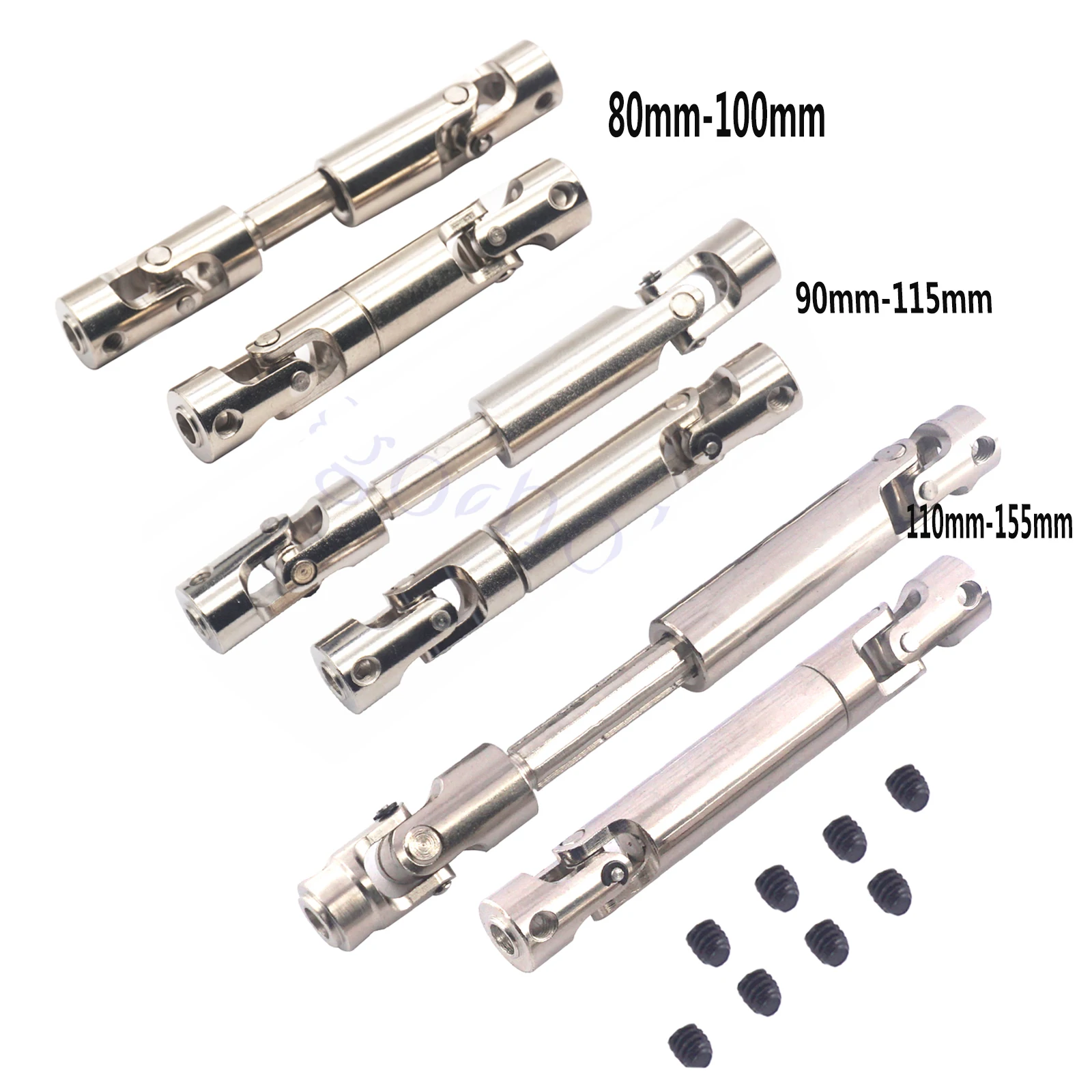 

2Pcs Metal Centre Transmission Shaft Drive Shaft Dogbone for Axial SCX10 SCX0016 Tamiya CC01 RC4WD D90 90028 1/10 RC Crawler Car