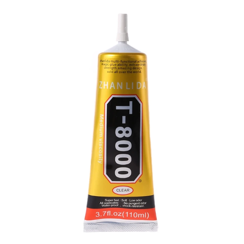 

T8000 Multi purpose Adhesive glass touch screen panel frame fixing glue 110ml