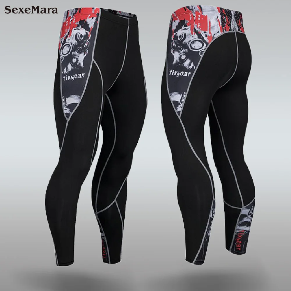 Only Trousers Мужское термобелье для бега, мужская спортивная одежда для фитнеса, спортивный костюм, подштанники, компрессионное нижнее белье, одежда для мужчин - Цвет: Only Trousers