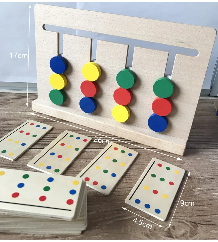 

Training Early Childhood Children Montessori Logical Thinking Four Colors Game Non-package 3-6-Year-Old Mainland China Matching