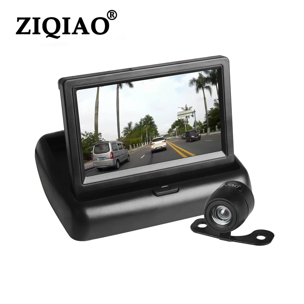 

Car Monitor Rear View Camera Monitor 4.3 Inch TFT LCD Screen Car Rearview Reverse Parking Monitor Waterproof Rear View Camera