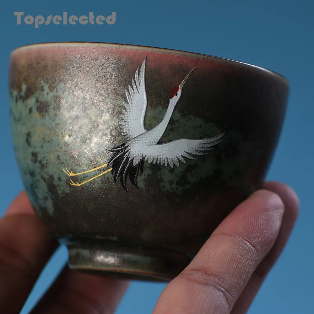 Керамические Tcup чашки для чайной церемонии кунг-фу печи красочные глазури чайный набор большой чай чашка мастер чайная чаша культура дзен украшения дома аксессуары