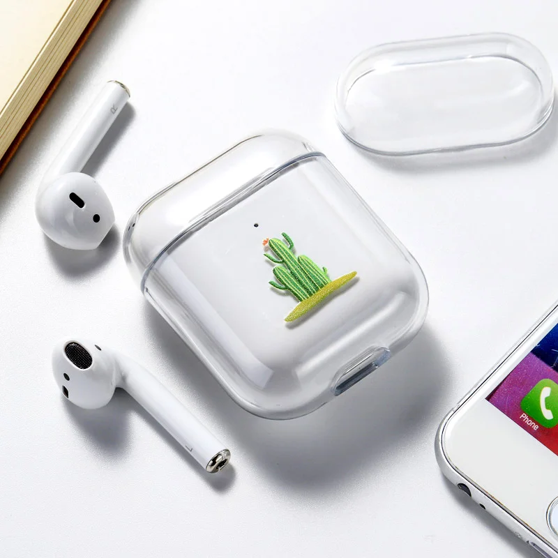 070 Чехол для наушников для Airpods, чехол, милый роскошный мультяшный Жесткий Чехол, Прозрачный чехол для AirPod 1 2, защитный чехол - Цвет: 070