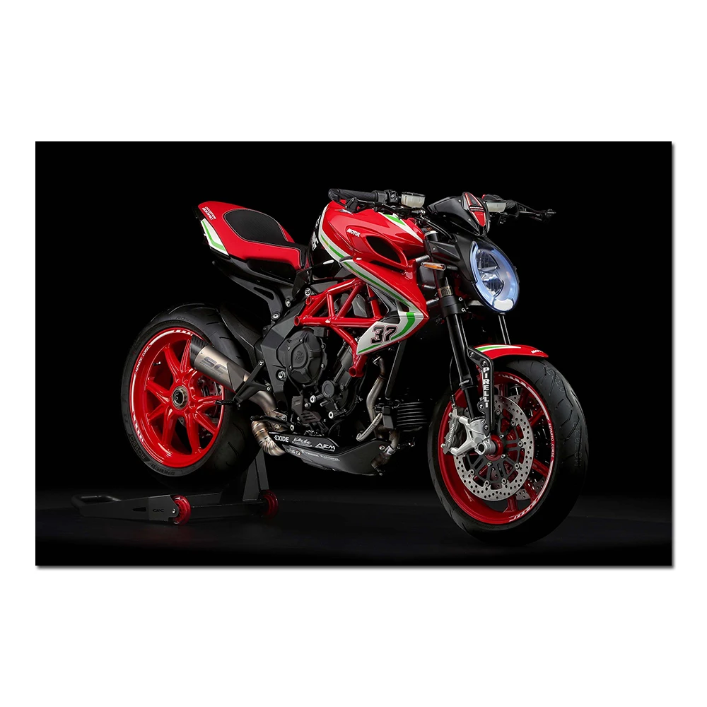 Mv Agusta Brutal 800 Rc Bike Photo Wall Art Poster E Stampe Pittura Moderna Su Tela Per La Decorazione Del Soggiorno