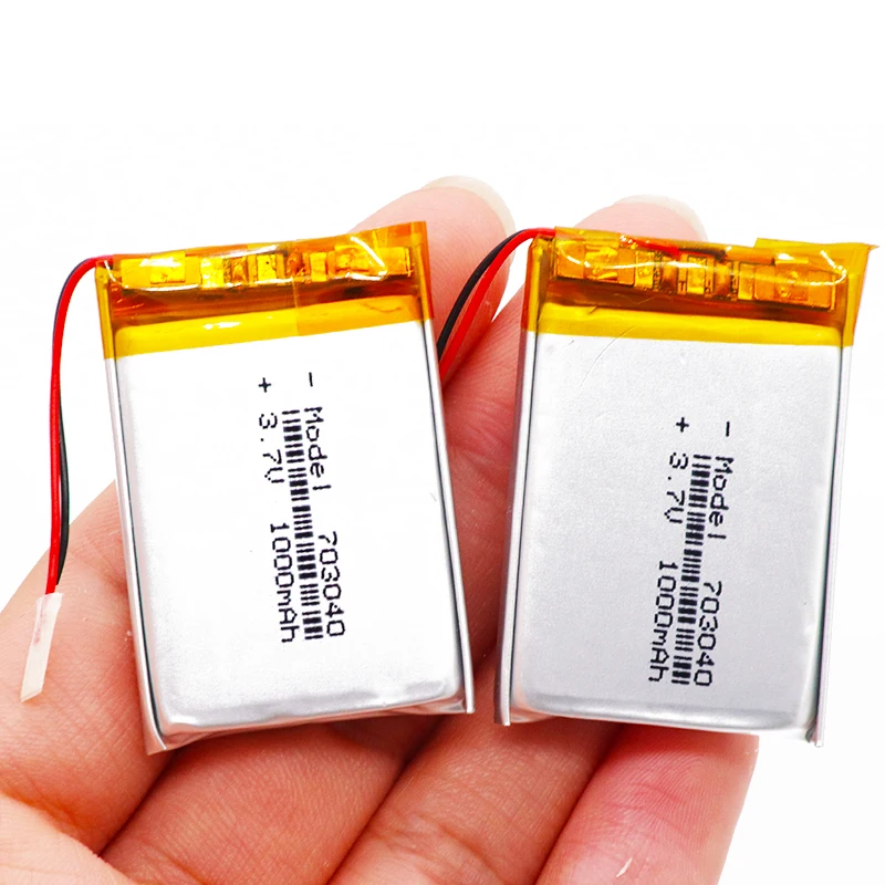 4 шт 3 7 v 1000mAh Li po батарея 703040 перезаряжаемые литиевые батареи для Светодиодный