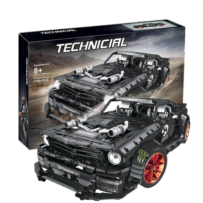 

New 3168pcs Forded Mustanged Creator Expert Technic Compatible 10265 Set Building Blocks 007 supercar Bricks Toys Birthday Gifts