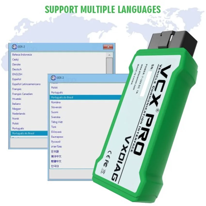 [VXDIAG Дистрибьютор] VXDIAG VCX NANO PRO для GM/Ford/Mazda/VW/HONDA/VOLVO/TOYOTA/JLR 7 в 1 OBD2 автомобильный диагностический инструмент
