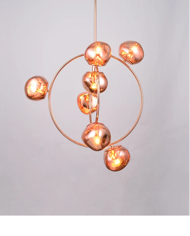 Modern Glass Ball Pendant Lights For Dining Room Indoor Home Kitchen Fixtures Hanging Lamp Bar Restaurant Decor Luminaire Luster