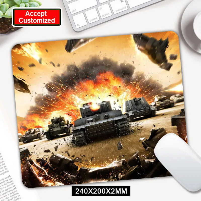 22X18 см WORLD OF TANKS маленький размер ПК планшет геймерский коврик для мыши компьютер ноутбук коврик для мыши Коврик для мыши украшают ваш стол - Цвет: 24x20cm