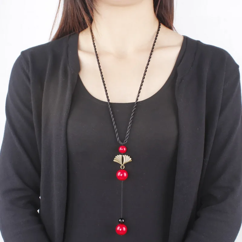 

2018 Ethnic-Style Accessories Origional Design Necklace Pendant Clothes Accessories Burst Goods Long Retro Sweater Chain Women's