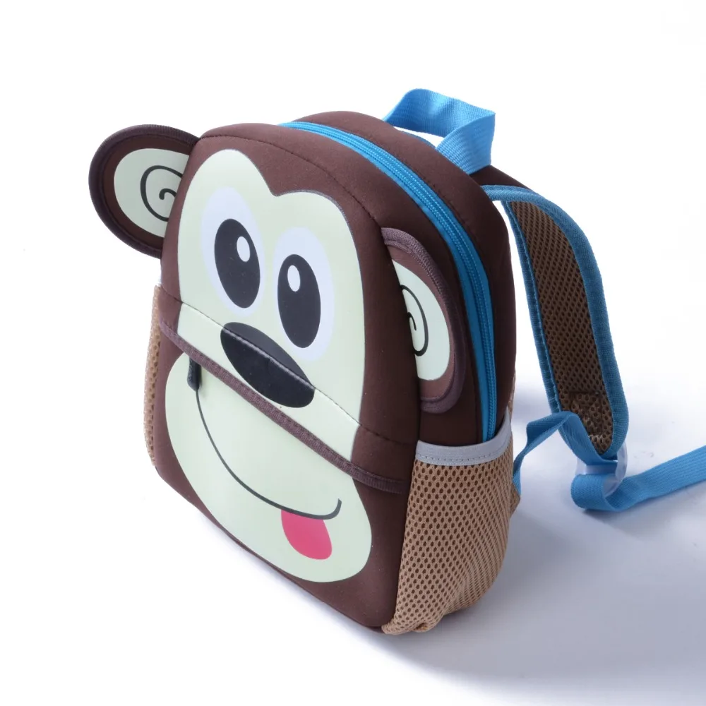 Pudcoco плюшевый рюкзак в виде животных, мультяшный рюкзак для малышей, детей, мальчиков и девочек, 3D рюкзак для детского сада, школьная сумка для детского сада
