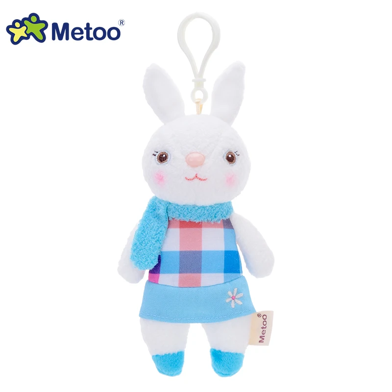 Angela Metoo Кукла Мягкие игрушки кролик плюшевые игрушки детские игрушки Мини кролик кулон брелок - Цвет: plaid blue