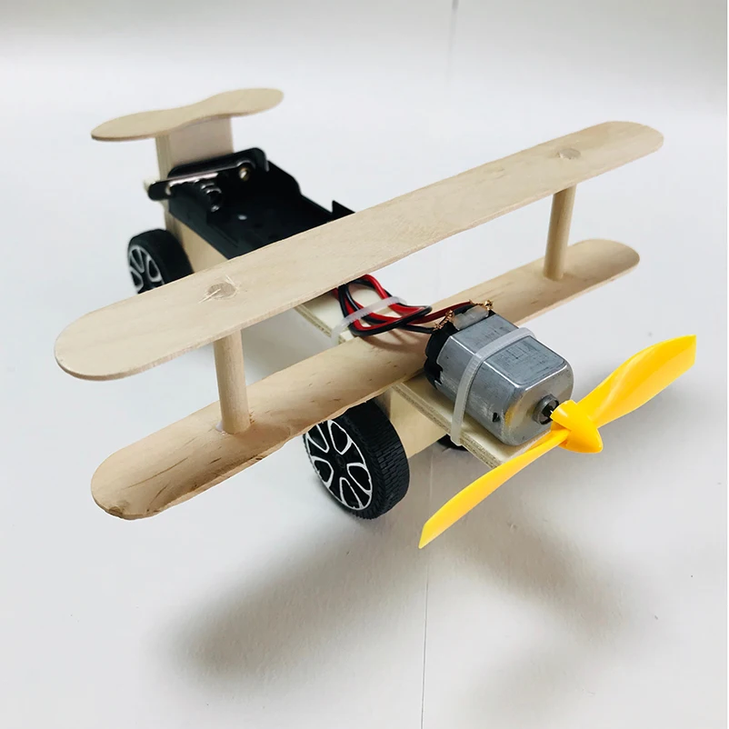 DIY Модель самолета ветряная мельница игрушка стволовых изобретение образование