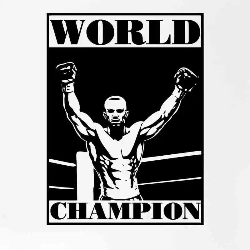 

Boxing Wall Sticker Kick Boxer Play Glove Free Combat Vinyl Striker Home Decoration Wall Decor Pugilism Car Decal