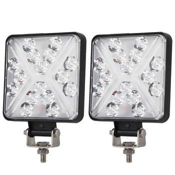 

2Pcs 160W 4 Inch Offroad LED Front Fog Lamp Square Work Light X Shape Driving Light Engineering Lamp For Car Lighting