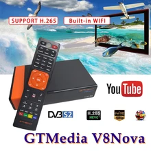 Best satellite finder Gtmedia V8 Nova Built-in WIFI DVB-S2 Support Satellite EPG 1year Cccam Cline for SatelliteTV receiver