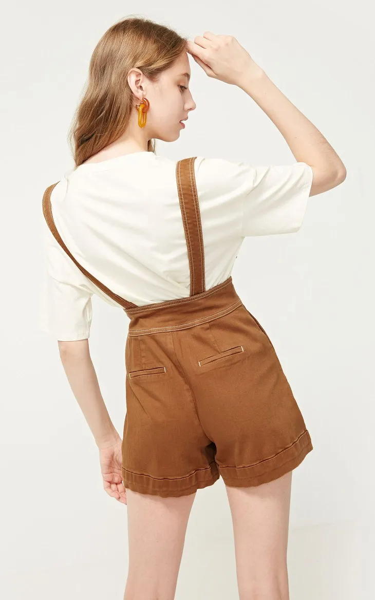 Vero Moda женские джинсовые шорты со съемными лямками | 319243501