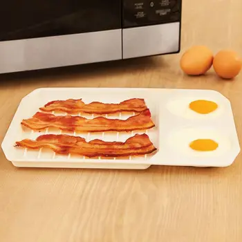 

Kitchen Microwave Bacon Maker Egg Cooker for Breakfast Kitchen Cooking Tools Accessories